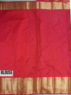 Olive Green Tissue Brocade Semi Silk Saree