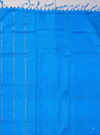 Red Blue Silk Zari Woven Saree.