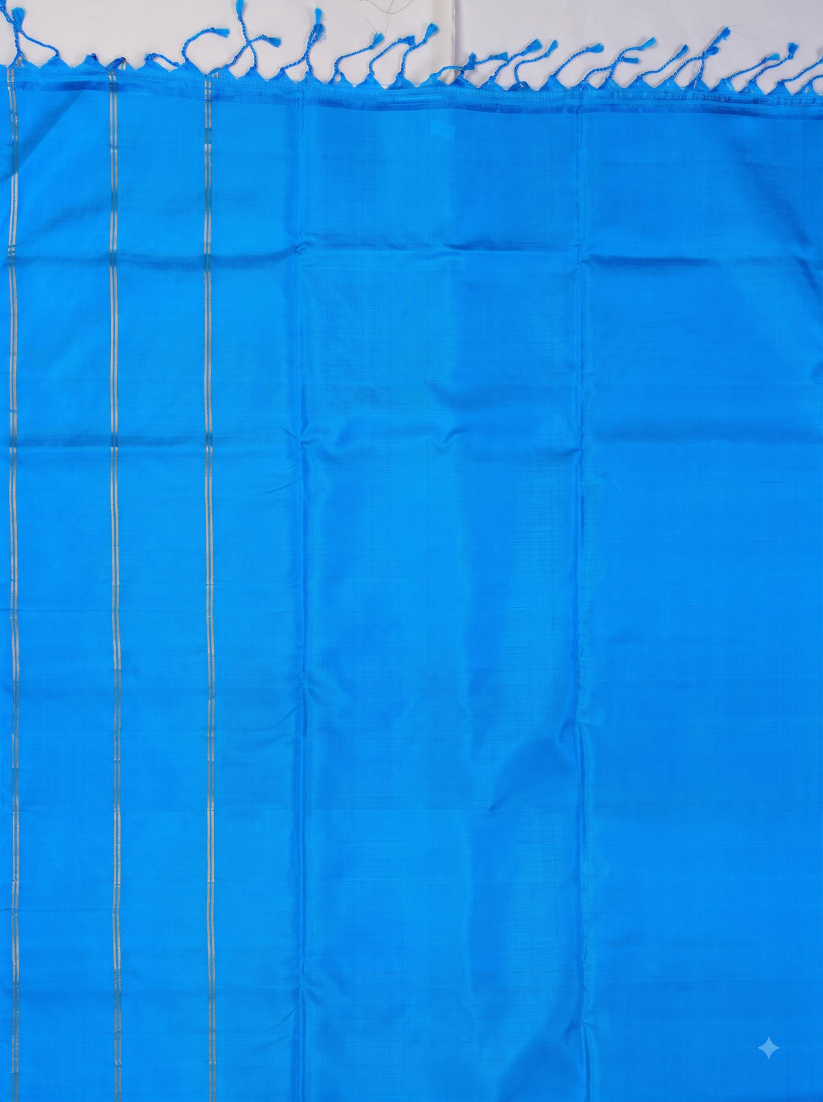 Red Blue Silk Zari Woven Saree.