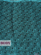 Blue Pure Chiffon Saree with Borderless Design