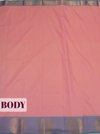 Coral Pink Bangalore Silk Saree