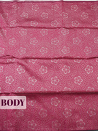Deep Rose Sico Saree Saree with Borderless Finish