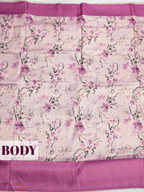 Peach Bangalore Sof Silk Saree with Self-Jacquard Border