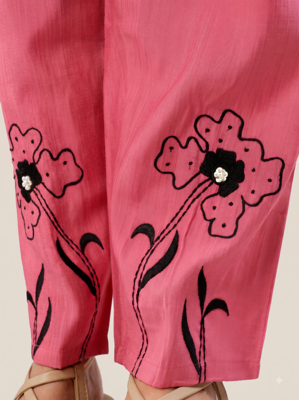 Pink Co-Ord Set with Straight Pants