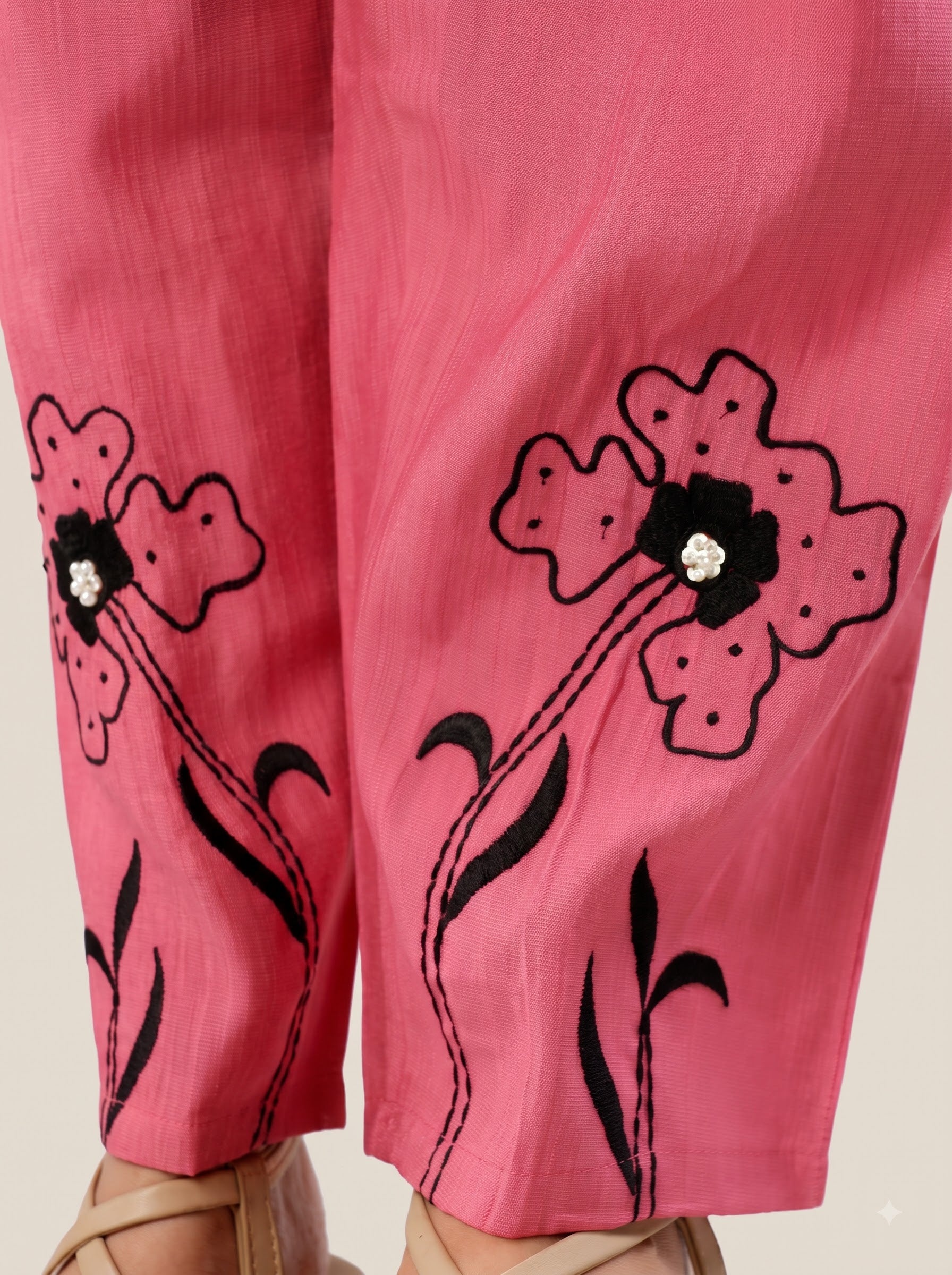 Pink Co-Ord Set with Straight Pants