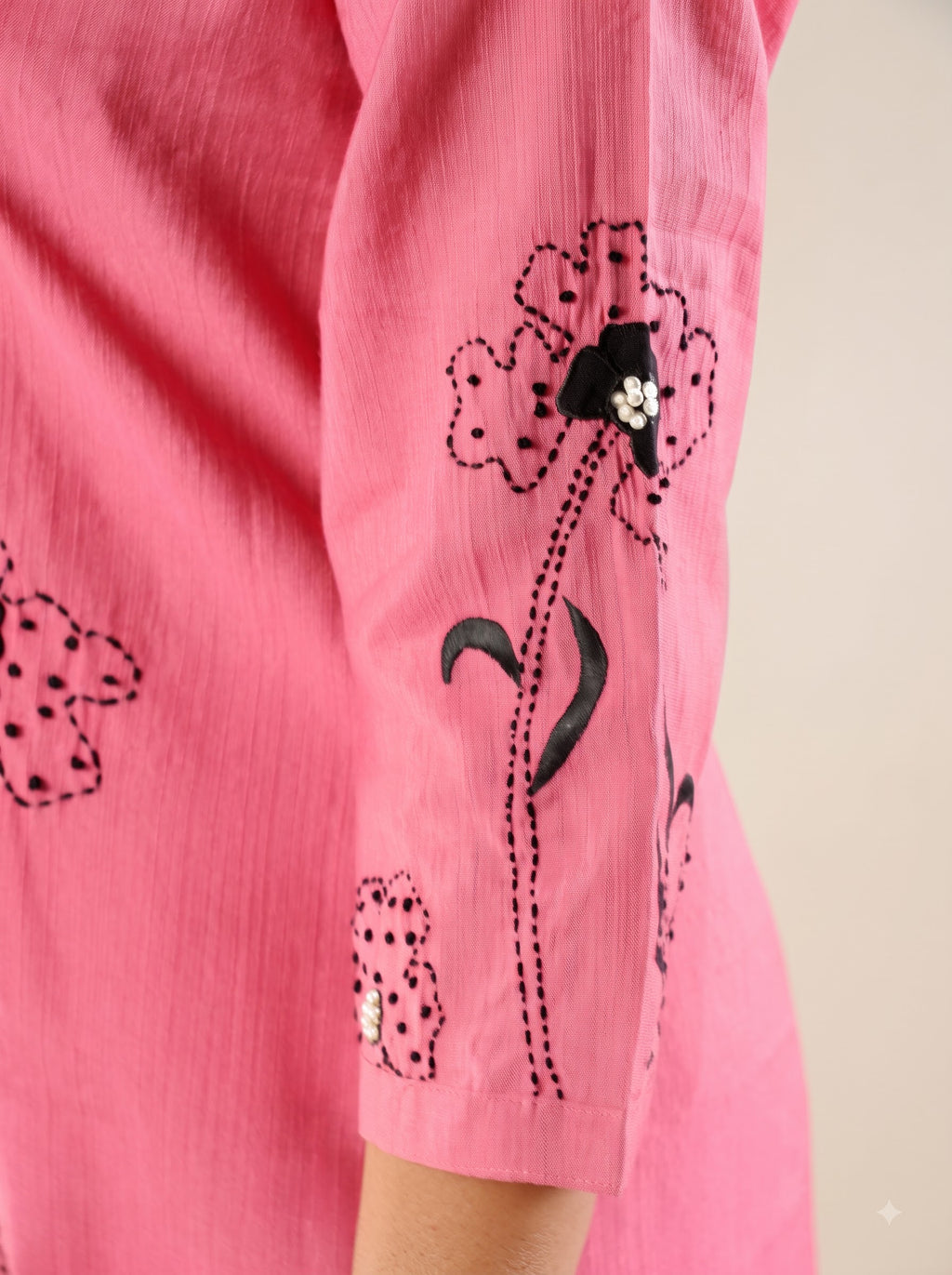 Pink Co-Ord Set with Straight Pants