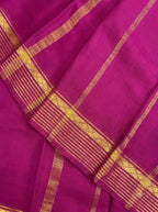 Magenta Purple Gold Zari Silk Saree.