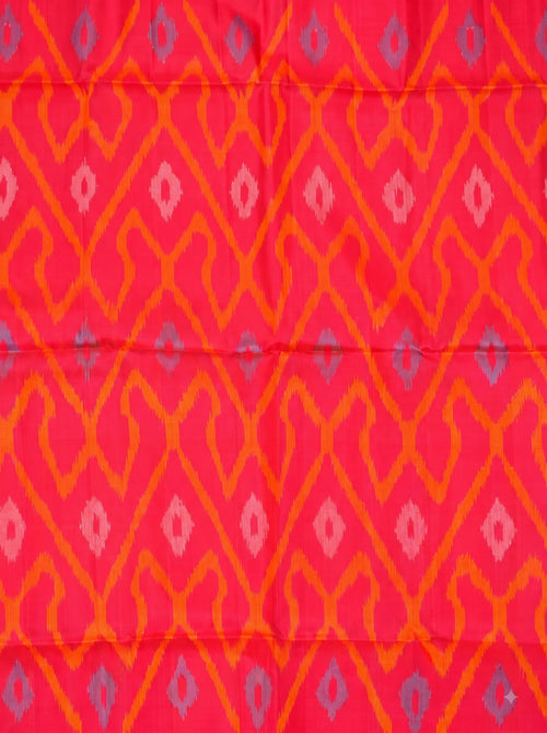Bright Pink and Sky Blue Gold Zari Woven Chiniya Silk Saree