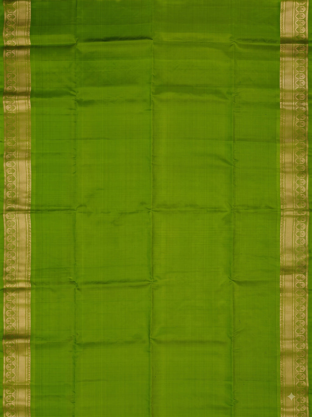 Blue and Lime Green Multicolour Gold Zari Woven Chiniya Silk Saree