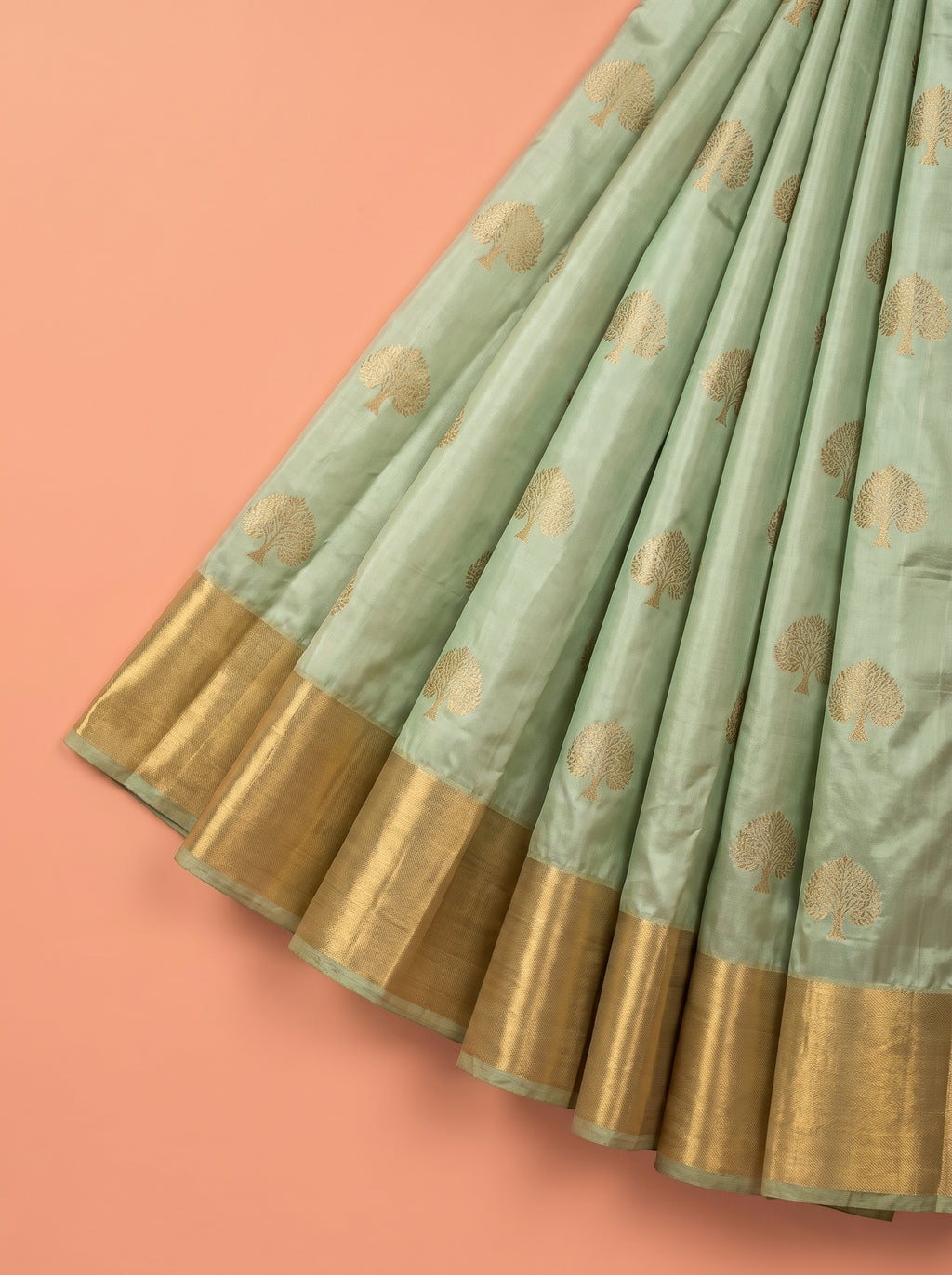 Black and Gold Designer Woven Tissue Silk Saree