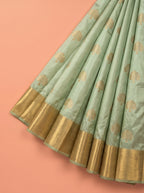 Black and Gold Designer Woven Tissue Silk Saree