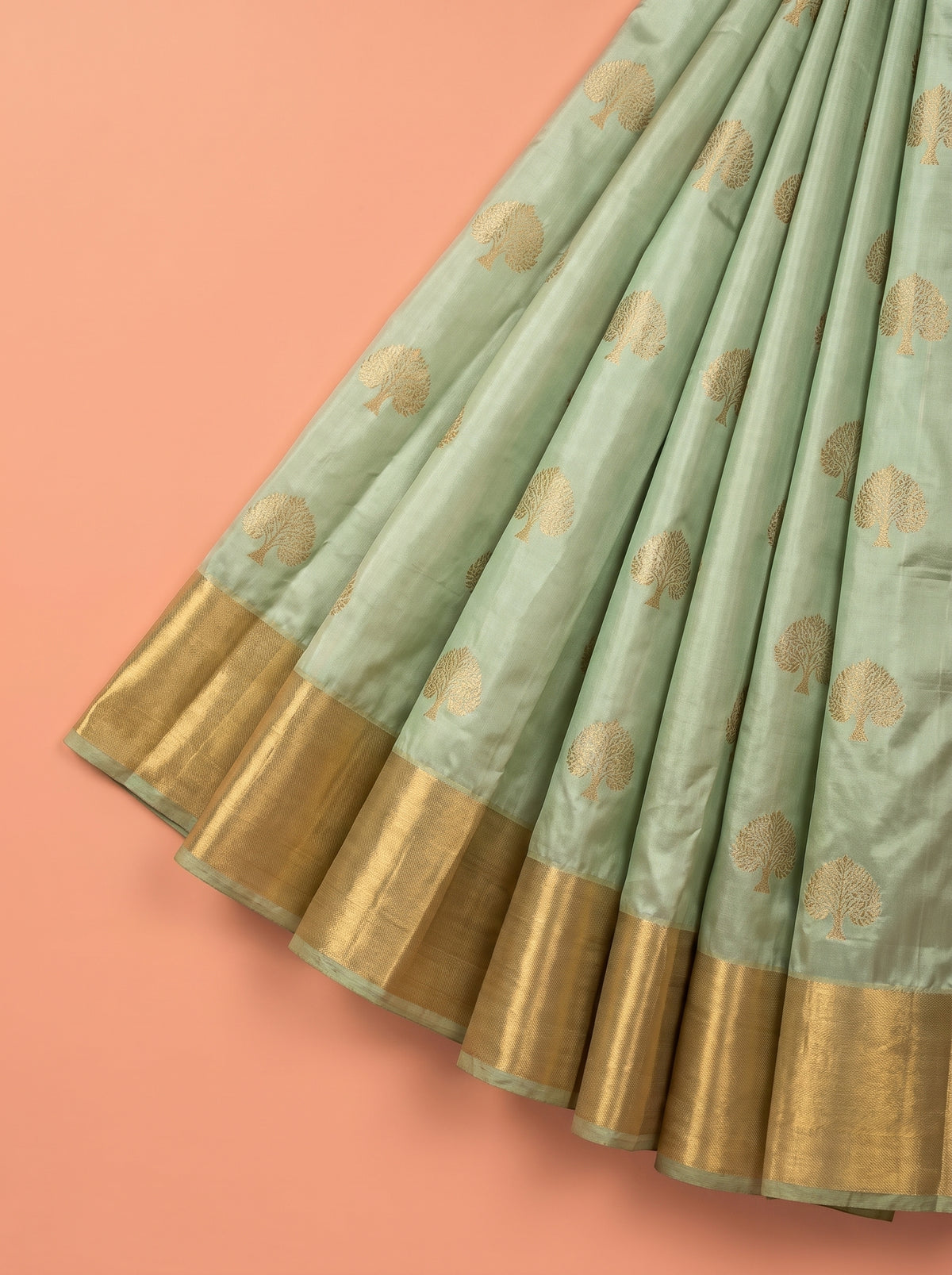 Black and Gold Designer Woven Tissue Silk Saree