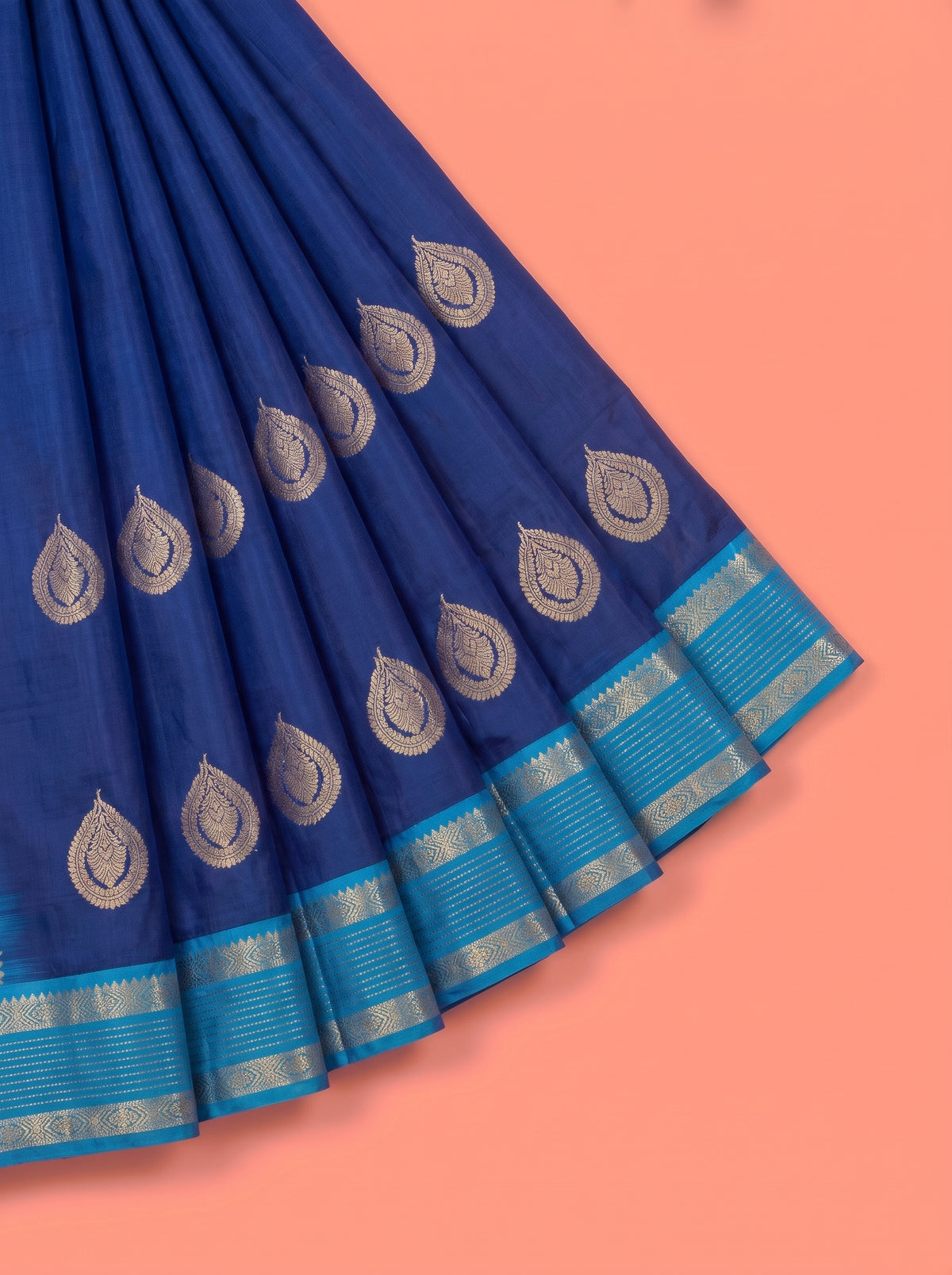 Dark Green and Pink Zari Woven Tissue Silk Saree