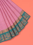 Vibrant Magenta Pink Silk Saree