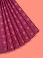 Purple Pure Kanchipuram Saree with No Border