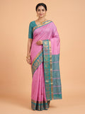 Vibrant Magenta Pink Silk Saree