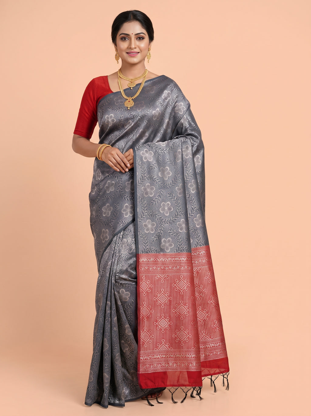 Blue Sico Saree Saree with Borderless Finish