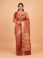 deep-wine-and-antique-gold-zari-woven-silk-saree