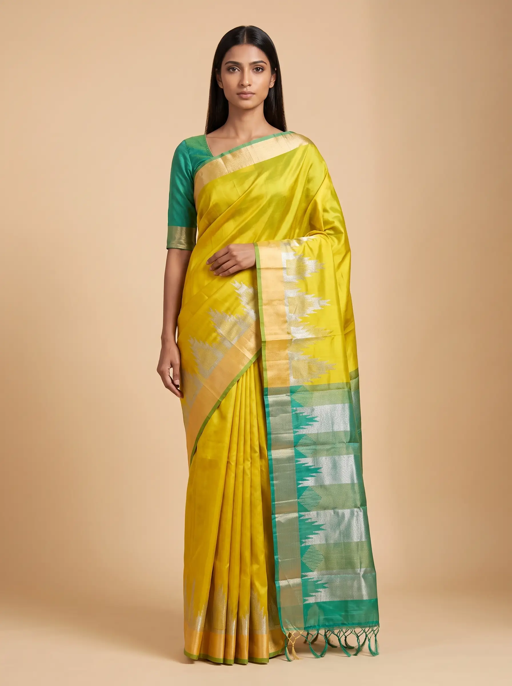 Mugdha Yellow Kanjeevaram