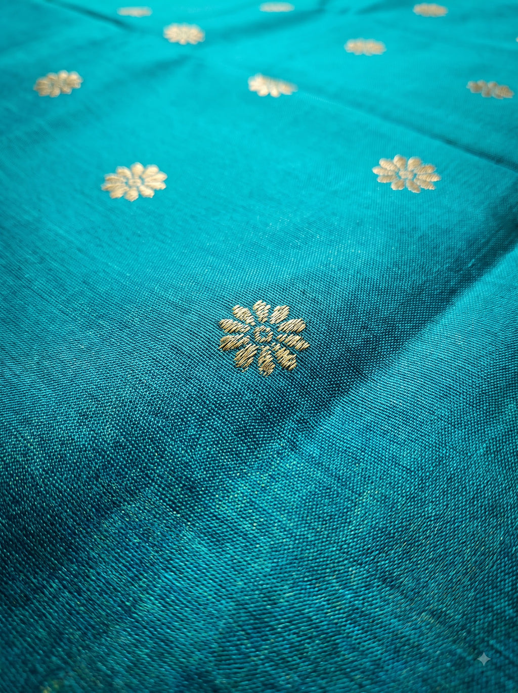 Turquoise Blue Soft Silk Saree with Rani Pink Zari Border