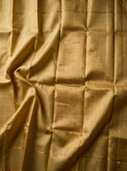 Pure Gold Kanjivaram Silk Saree with Self Check Design