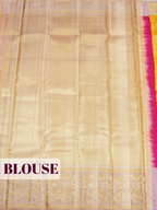 Yellow Kanchipuram Saree with Floral Vine Zari Border