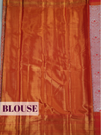 Red Pure Tissue Silk Saree with Intricate Zari Brocade