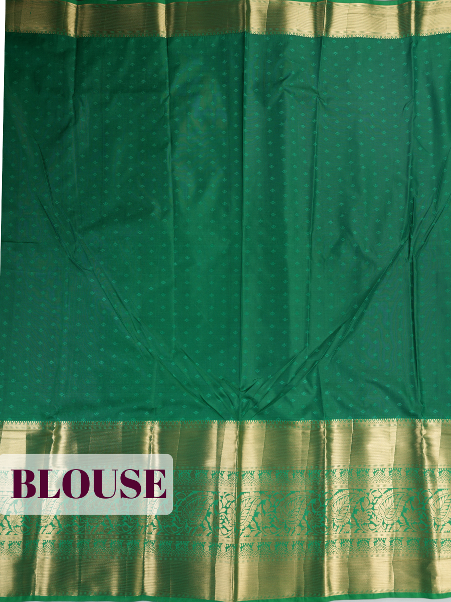 Magenta Tissue Brocade Semi Silk Saree