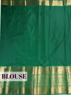 Magenta Tissue Brocade Semi Silk Saree