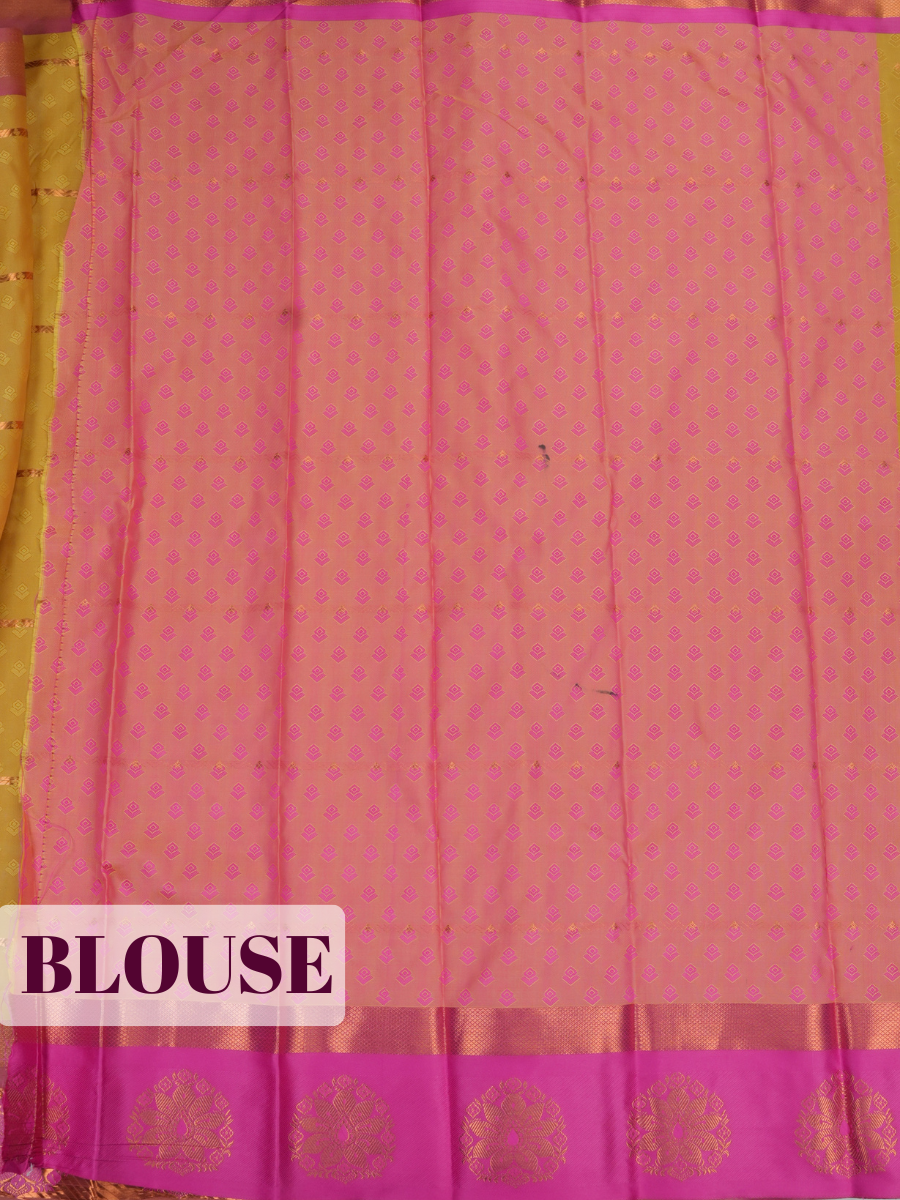 Cream Silk Saree with Geometric Woven Motifs and Gold Zari Floral Border