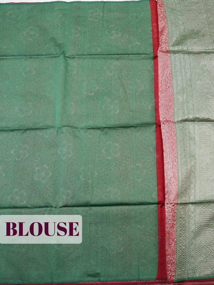 Maroon Sico Saree Saree with Borderless Finish