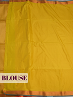 Orange Semi Silk Saree with Broad Zari Brocade Border