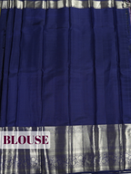Parrot Green Kanchipuram Saree with Floral Paisley Geometric Border