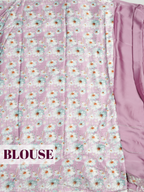 Mauve Pink Satin Fancy Saree with Stone-Studded Border Design