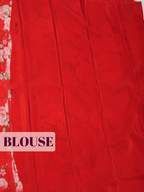 Mugdha Saree Red Red Pure Chiffon Saree with Borderless Design Mugdha Red Pure Chiffon Saree with Borderless Design