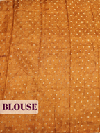 Grey Tissue Crepe Fancy Saree with Floral Print with Green Leaf Motif