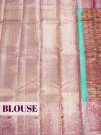 Rani Pink Kachipuram Bridal Saree with Peacock and Floral Zari Border