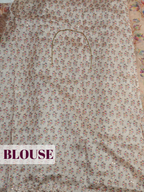 Cream Organza Saree with Cutwork Metallic Border