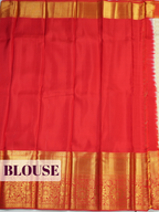 White Pure Kanchivaram Bridal Silk Saree with Floral Butta Zari Weave