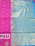 Bright Rani Pink Semi Soft Silk Saree