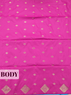 Bright Rani Pink Semi Soft Silk Saree