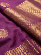 Wine Maroon Gold Zari Silk Saree