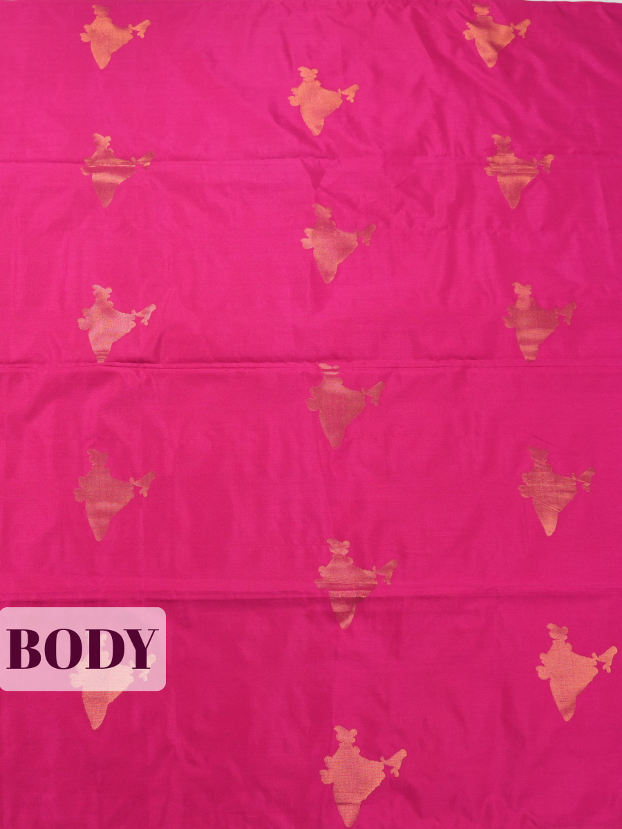 Magenta Pink Semi Soft Silk Saree