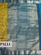 Mustard Yellow Kanchipuram Saree with Geometric Zari Border
