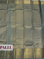 Green Kanchipuram Saree with Peacock and Floral Zari Border