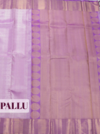 Lavender Purple Pure Kanjivaram Bridal Saree with Rich Zari Tissue Border with Jaal Weaving