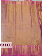 Rose Pink Pure Tissue Silk Saree with Ornate Zari Weave