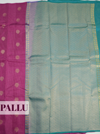 Purple Pure Kanchipuram Saree with No Border