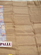 Lavender Bangalore Sof Silk Saree with Multi-Tier Zari Brocade Border