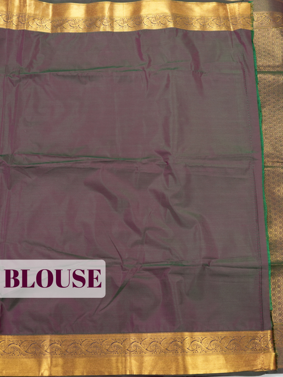Pink Semi Soft Silk Saree with Leaf Paisley Zari Border